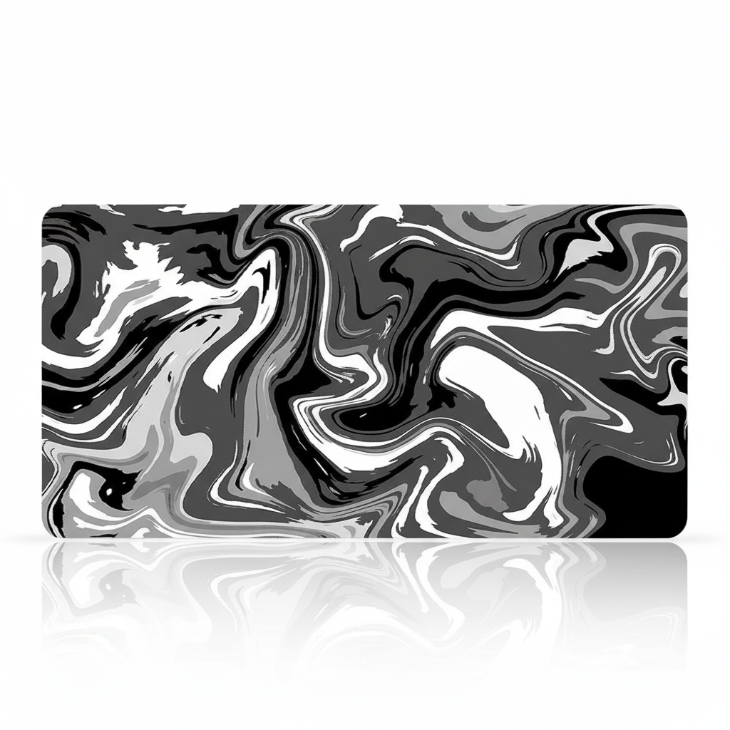 XXL Black and White Strata Liquid 900x400 Mouse Pad Computer Laptop Anime Keyboard Mouse Mat Large Mousepad Keyboards Desk Mat