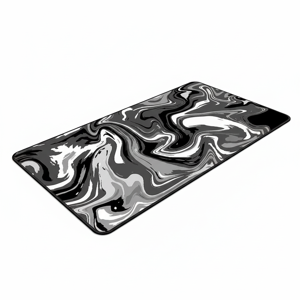 XXL Black and White Strata Liquid 900x400 Mouse Pad Computer Laptop Anime Keyboard Mouse Mat Large Mousepad Keyboards Desk Mat