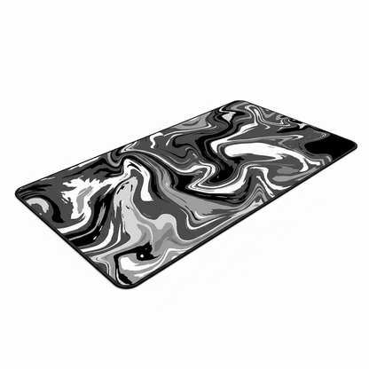 XXL Black and White Strata Liquid 900x400 Mouse Pad Computer Laptop Anime Keyboard Mouse Mat Large Mousepad Keyboards Desk Mat
